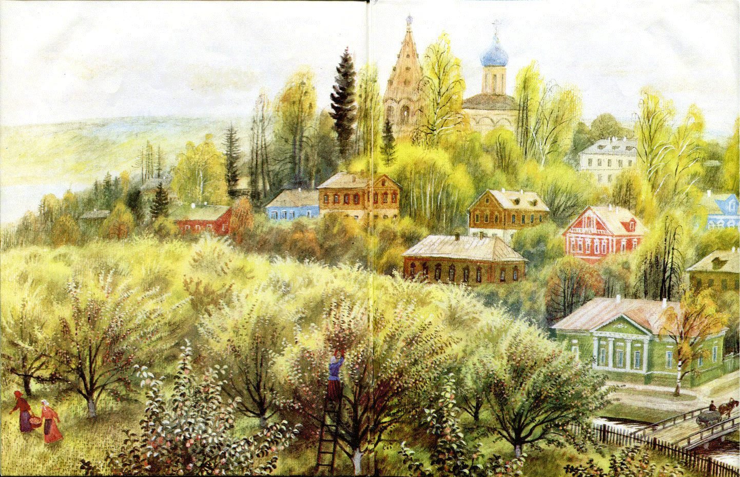 画家,Nikolay,Ustinov,四季,插画,作品 . 插画家 Nikolay Ustinov 四季插画作品