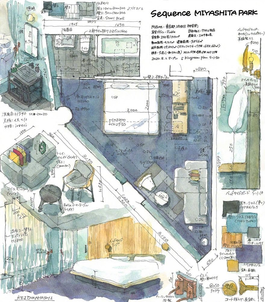 设计师,Endo,室内,表现,作品 . 设计师 Kei Endo 室内表现作品