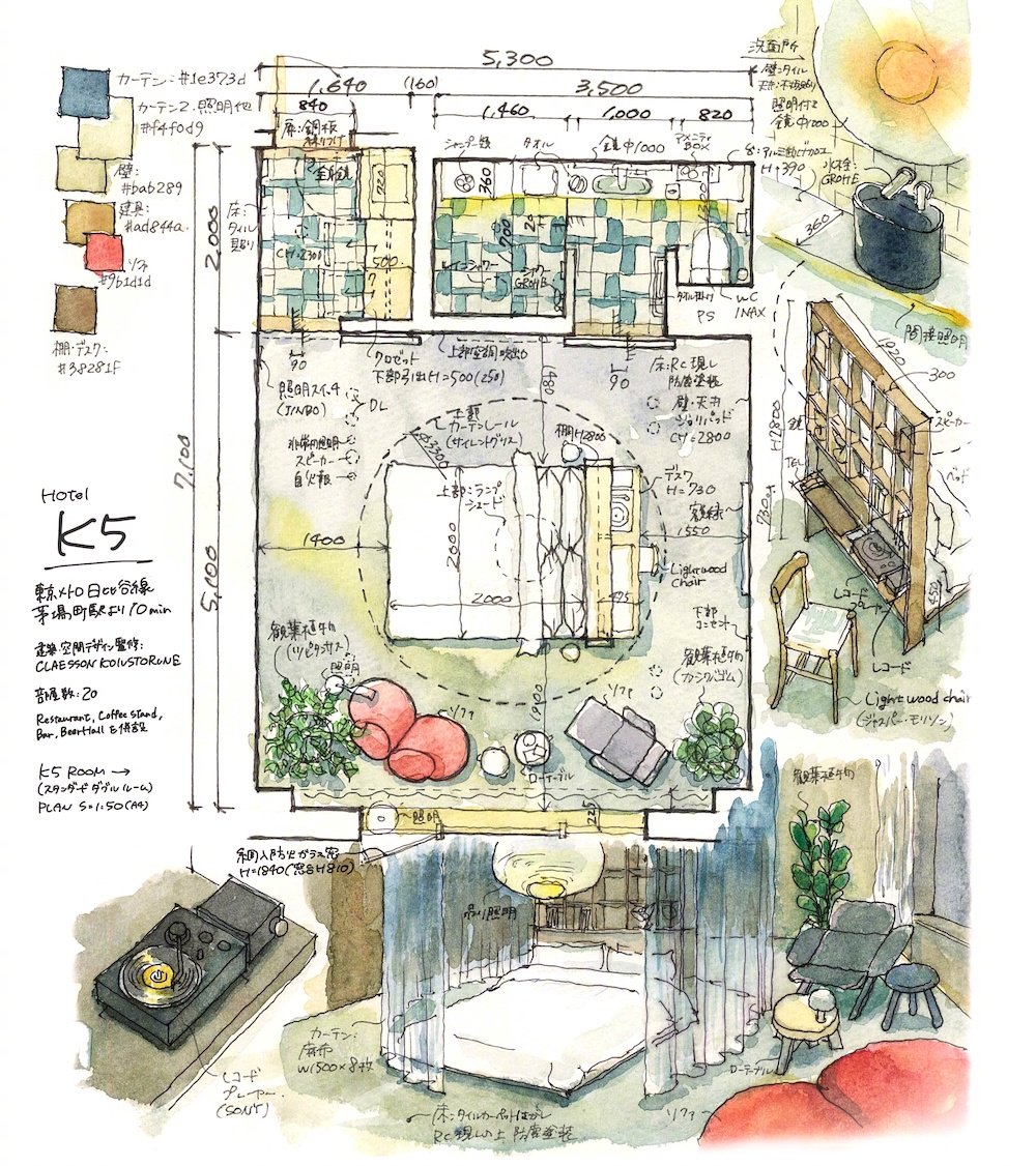 设计师,Endo,室内,表现,作品 . 设计师 Kei Endo 室内表现作品