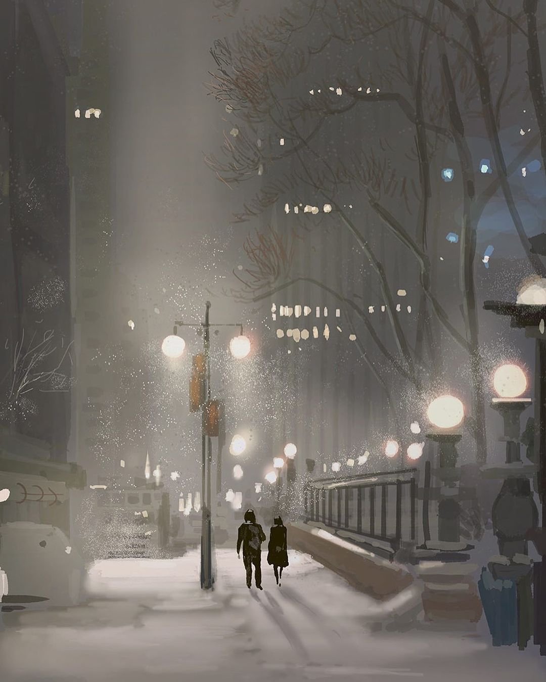 画师,Pascal,Campion,笔下,温暖,冬天 . 插画师 Pascal Campion 笔下的温暖冬天