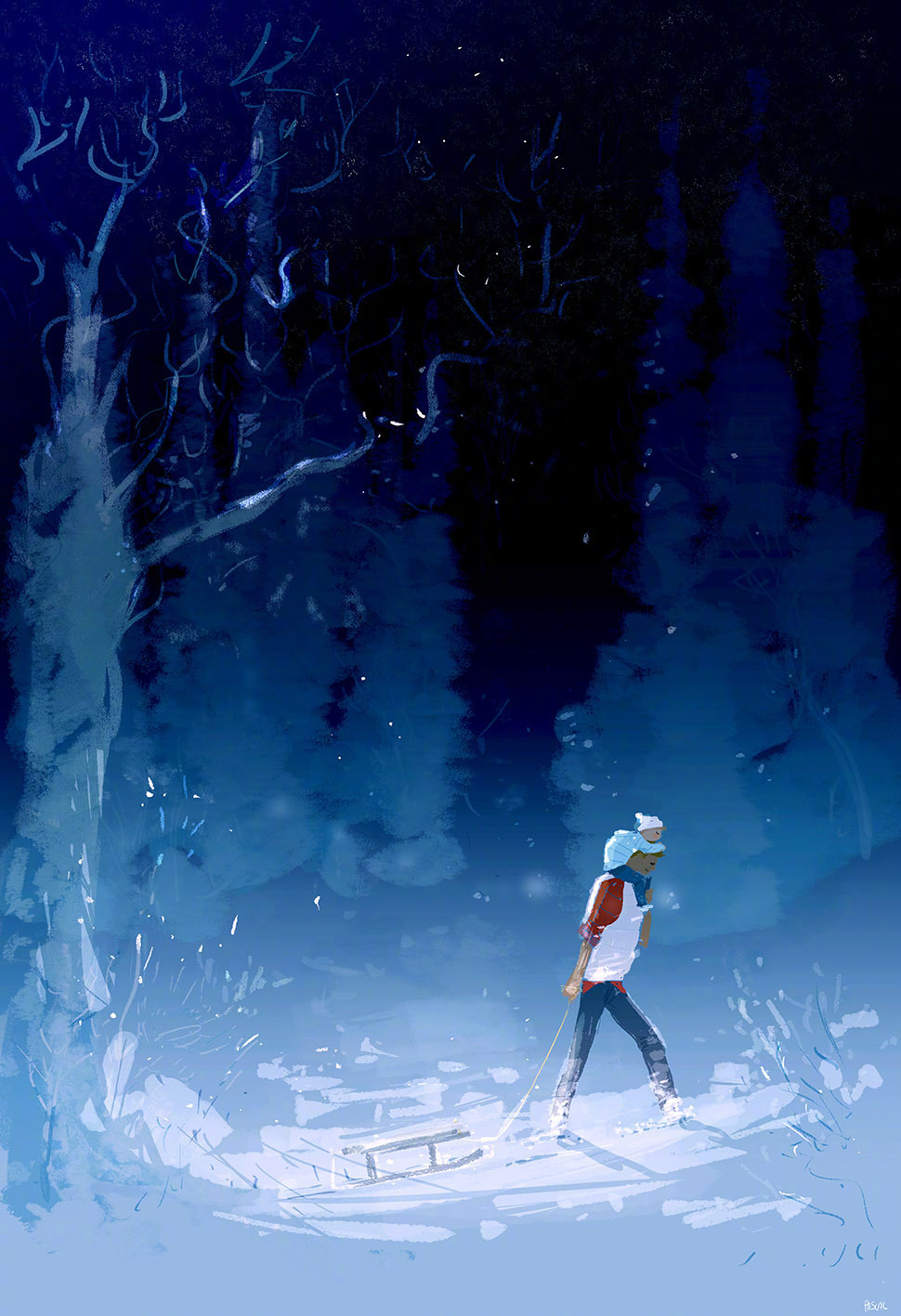 画师,Pascal,Campion,笔下,温暖,冬天 . 插画师 Pascal Campion 笔下的温暖冬天