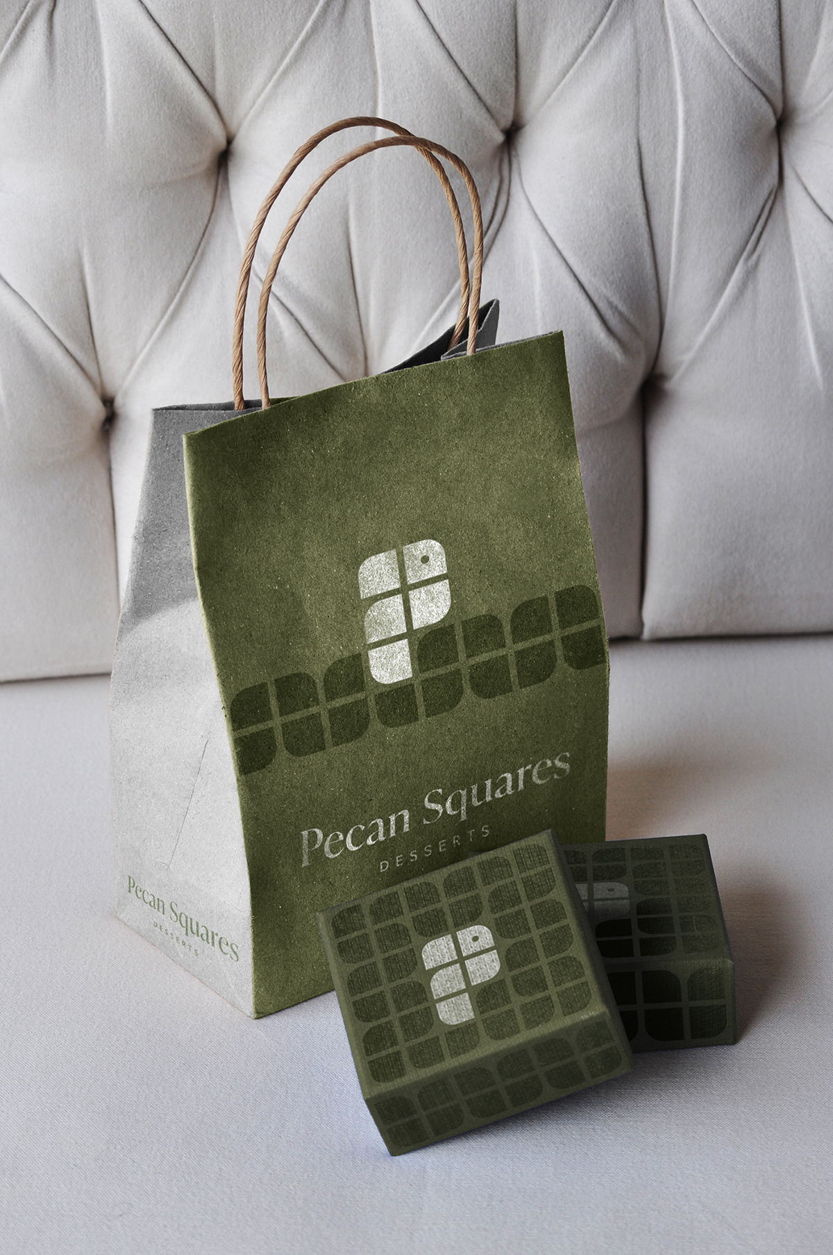 品牌,VI设计 . 墨西哥Pecan Squares山核桃甜点品牌VI设计 