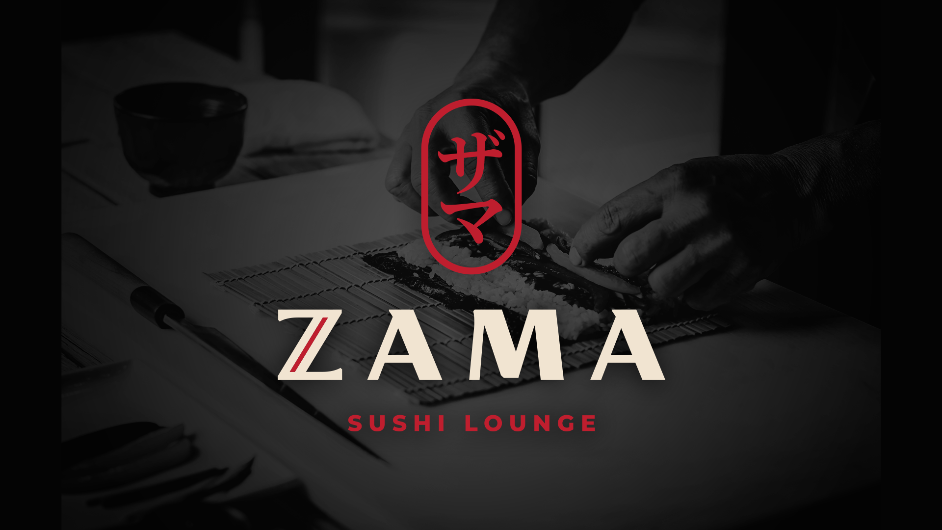 Zama,Sushi,Lounge日本餐厅品牌VI设计 . Zama Sushi Lounge日本餐厅品牌VI设计