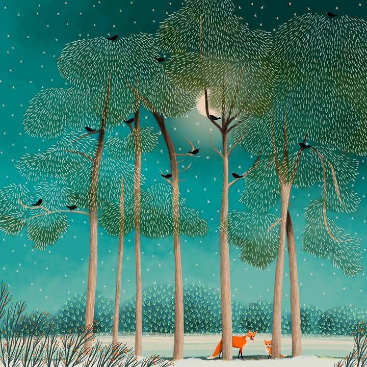 英格兰,画师,Jane,Newland,童话,森林,作品 . 英格兰插画师 Jane Newland 童话森林作品